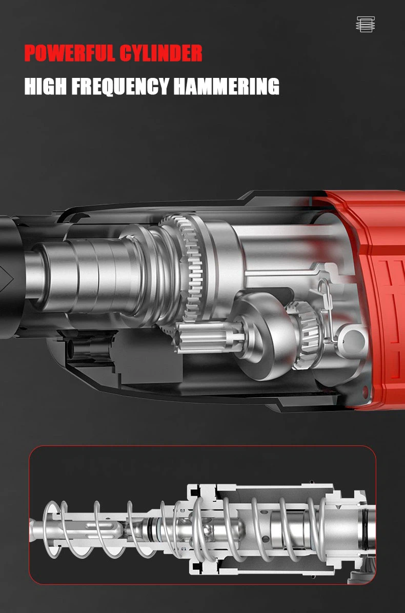 Powerful Cylinder, support frequency hammering